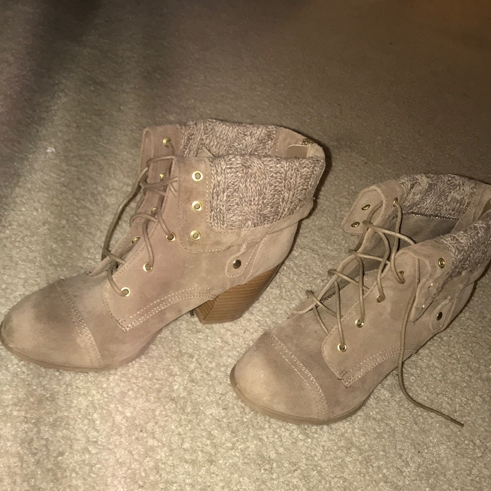 Brown booties